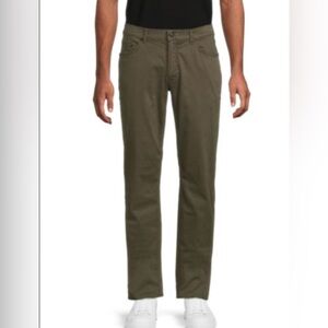 BRAX Cooper Fancy Pants Men's 38/32 Soft Regular Fit Green Five Pockets‎ $198✅